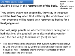 Why do Muslims believe in life after death?