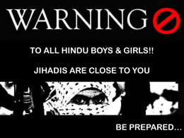 warning - Love Jihad