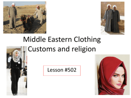 502 Middle Eastern Clothing customs and religion