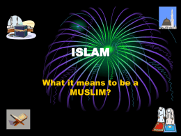 islam - Primary Resources