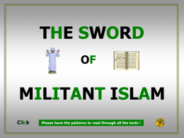 The Sword Of Militant Islam