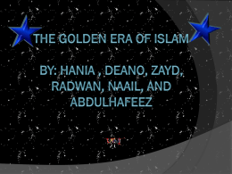 Umar Ibn Khattab (RA) By: Abdul Hafeez, Deano, Zayd, Hania