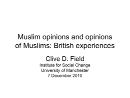 Muslim opinions and opinions of Muslims