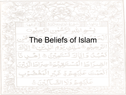 The Beliefs of Islam