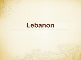 Lebanon Dressing and Food