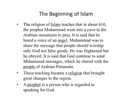 The Beginning of Islam