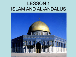 LESSON 1 ISLAM AND AL