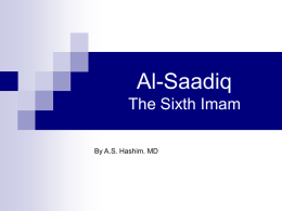 Al-Saadiq - Islamicbooks.info