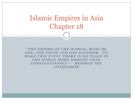 Islamic Empires in Asia