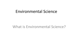Environmental Science - Effingham County Schools