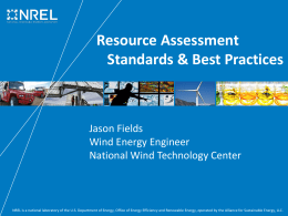 Resource Assessment Standards & Best Practices