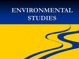 Environmental Studies - EngineeringDuniya.com