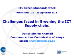 Challenges affecting the supply chain