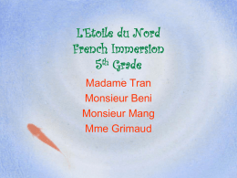 L`Etoile du Nord French Immersion 5th Grade