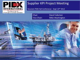 Supplier KPI WorkGroup Meeting Sept 14th 2012-V3