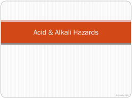 Acid & Alkali Hazards