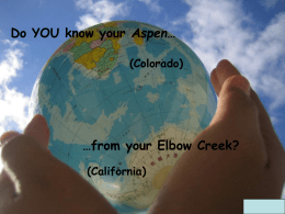 geography options presentation