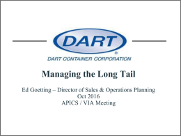Managing the Long Tail (Oct 2016)