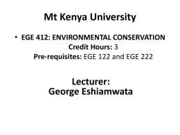 Mt Kenya University_Envi Conservation EGE412vs0