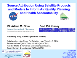Source Attribution Using Satellite Products and Models to Inform Air