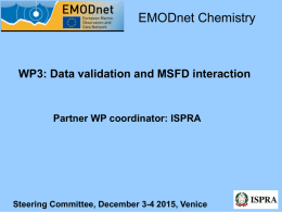 Data validation and MSFD interaction