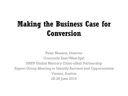 Making the Business Case for Conversion