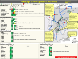 Pittsburgh District Operations Readiness