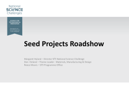 Seed Projects Roadshow Presentation (PPTX, 3.7 MB)
