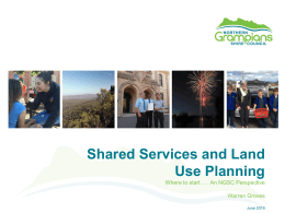 Rural Planning 2016 - Shared services and land use planning