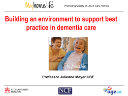 Dementia and care homes