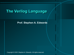 The Verilog Language