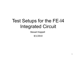 Test Setups for the FE-I4