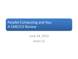 Parallel Computing and Youx
