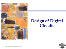 Design of Digital Circuits