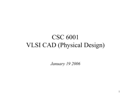 CEG 5270 CAD for Digital Systems