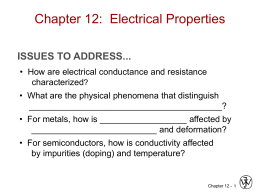 Chapter 18: Electrical Properties