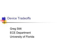 Greg Stitt, University of Florida