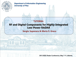 2012 IEEE Radar Conference, May 7-11, Atlanta
