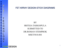 FET ARRAY DESIGN-STICK DIAGRAMS
