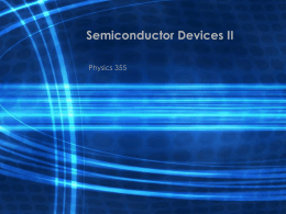 Semiconductor Devices - Illinois State University