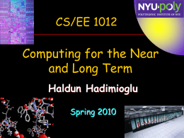 Introduction to VHDL - NYU Polytechnic School of Engineering