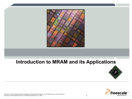 Introduction to Using MRAM in Control Systems