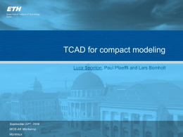 Compact model extraction from TCAD - MOS-AK