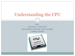 Understanding the CPU - Salisbury University