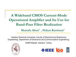 A Wideband CMOS Current-Mode Operational Amplifier and Its
