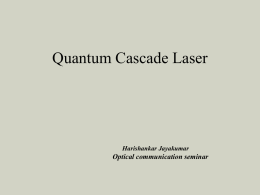 Quantum Cascade Laser - University at Buffalo