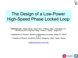 The Design of a Radiation Tolerant, Low Power, High Speed