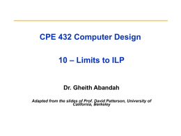 CPE 432 Computer Design - 10