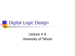 Digital Logic Design - University of Tehran