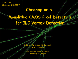 Monolithic CMOS Pixel Detectors for ILC Vertex Detection